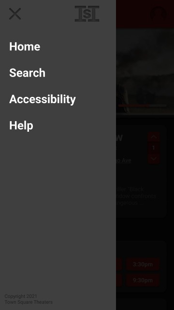Hi-fi nav menu open — Home is the first item, reachable from any screen